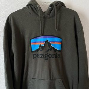Men's Patagonia Green P-6 Logo Organic Cotton Uprisal Green Hoodie